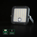 30W(4800Lm) LED solārais prožektors ar lustību sensoru, V-TAC, IP65, neitrāli balta/4000K un auksti balta 6400K gaisma