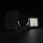 30W(4800Lm) LED solārais prožektors ar lustību sensoru, V-TAC, IP65, neitrāli balta/4000K un auksti balta 6400K gaisma