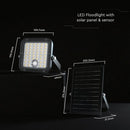 30W(4800Lm) LED solārais prožektors ar lustību sensoru, V-TAC, IP65, neitrāli balta/4000K un auksti balta 6400K gaisma