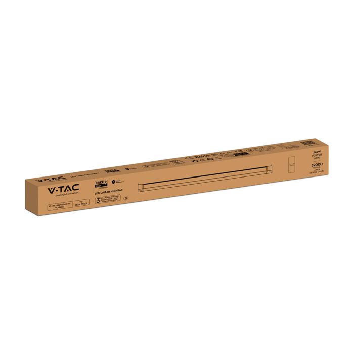 106cm_150/200/240W(32000Lm) V-TAC lineārais noliktavas gaismeklis, 3IN1