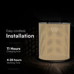 1.2W (150 lm) LED Solar Garden Light, V-TAC, IP65, dimmable, black, warm white light 2800K