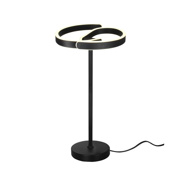 25W LED dekoratīvā galda lampa, V-TAC VT-84047, D150mm, melna, 3IN1
