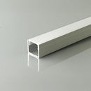 LED lentes virsapmetuma montāžas profils ar difuzoru 2000 x 12 x 10 mm sudraba krāsā