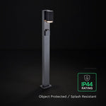 V-TAC Outdoor Bollard Light with GU10 Socket, 0.8 m, IP44, 16A/Max 3600W, IK06