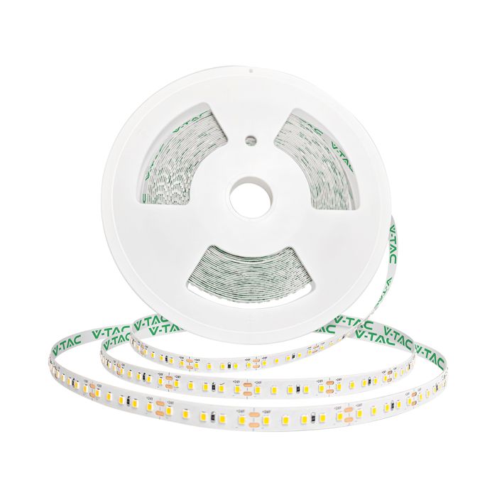 Cena par 1m_8W(785Lm/m) 24V LED lente, IP20, V-TAC, silti balta gaisma 3000K, 20m rullī