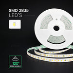 Cena par 1m_8W(785Lm/m) 24V LED lente, IP20, V-TAC, silti balta gaisma 3000K, 20m rullī