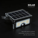 7W(900Lm) LED solārais prožektors ar PIR kustību sensoru, V-TAC, IP65