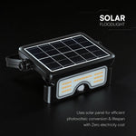 7W(900Lm) LED solārais prožektors ar PIR kustību sensoru, V-TAC, IP65