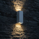 10W(1250Lm) LED āra sienas gaismeklis, V-TAC VT-120112-W, SMD, 125Lm/W, IP65, IK06, balts, 71x71x171mm, regulējams 0–90°, 2 gadu garantija, 3in1 gaisma 2700K/3200K/4000K
