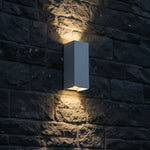 10W (1250 lm) LED facade light, V-TAC VT-120112-W, SMD, 125 lm/W, IP65, IK06, white, 71x71x171 mm, adjustable 0–90°, 2-year warranty, 3-in-1 light 2700K/3200K/4000K