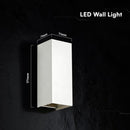 10W(1250Lm) LED āra sienas gaismeklis, V-TAC VT-120112-W, SMD, 125Lm/W, IP65, IK06, balts, 71x71x171mm, regulējams 0–90°, 2 gadu garantija, 3in1 gaisma 2700K/3200K/4000K