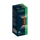 10W(1250Lm) LED āra sienas gaismeklis, V-TAC VT-120112-C, SMD, 125Lm/W, IP65, IK06, Corten brūns, 71x71x171mm, regulējams 0–90°, 2 gadu garantija, 3in1 gaisma 2700K/3200K/4000K