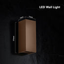 10W(1250Lm) LED āra sienas gaismeklis, V-TAC VT-120112-C, SMD, 125Lm/W, IP65, IK06, Corten brūns, 71x71x171mm, regulējams 0–90°, 2 gadu garantija, 3in1 gaisma 2700K/3200K/4000K