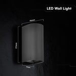 10W (1250 lm) LED facade light, V-TAC VT-120113-B, SMD, 125 lm/W, IP65, IK06, black, cylindrical, 71 x 96 x 171 mm, adjustable 0–90°, 2-year warranty, 3-in-1 light 2700K/3200K/4000K