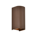 10W(1250Lm) LED āra sienas gaismeklis, V-TAC VT-120113-C, SMD, 125Lm/W, IP65, IK06, Corten brūns, cilindrisks, 71x96x171mm, regulējams 0–90°, 2 gadu garantija, 3in1 gaisma 2700K/3200K/4000K