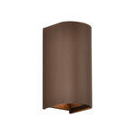 10W(1250Lm) LED fasādes gaismeklis, V-TAC VT-120113-C, SMD, 125Lm/W, IP65, IK06, Corten brūns, cilindrisks, 71x96x171mm, regulējams 0–90°, 2 gadu garantija, 3in1 gaisma 2700K/3200K/4000K