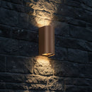 10W(1250Lm) LED āra sienas gaismeklis, V-TAC VT-120113-C, SMD, 125Lm/W, IP65, IK06, Corten brūns, cilindrisks, 71x96x171mm, regulējams 0–90°, 2 gadu garantija, 3in1 gaisma 2700K/3200K/4000K