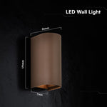 10W(1250Lm) LED fasādes gaismeklis, V-TAC VT-120113-C, SMD, 125Lm/W, IP65, IK06, Corten brūns, cilindrisks, 71x96x171mm, regulējams 0–90°, 2 gadu garantija, 3in1 gaisma 2700K/3200K/4000K