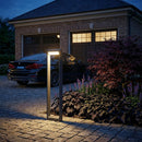 10W(1550Lm) LED dārza stabiņveida gaismeklis, V-TAC VT-120011, CREE SMD, 155Lm/W, IP65, IK06, melns, 176x63x600mm, regulējams līdz 330°, 6 gadu garantija, silti balta gaisma 3000K
