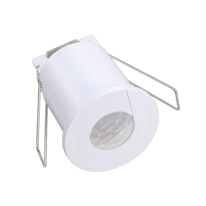 V-TAC VT-8153 iebūvējams infrasarkanais PIR kustības sensors, 360°, līdz 6 m, 400W LED, IP20, balts, 53x65,6mm, 220–240V, 5 gadu garantija