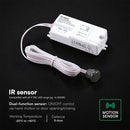 V-TAC VT-8159 2-in-1 infrasarkanais bezkontakta rokas kustības un durvju sensors, LED līdz 200W, 220–240V, 5A, 5–6cm, IP20, balts, 78,2x35,5x20,4mm, 5 gadu garantija