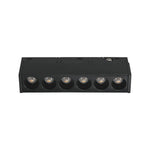 5W LED magnētiskais lineārais grille gaismeklis, 48V, V-TAC VT-41008, IP20, melns, neitrāli balta gaisma 4000K