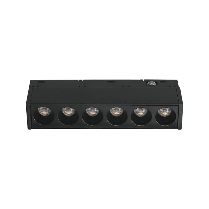 5W LED magnētiskais lineārais grille gaismeklis, 48V, V-TAC VT-41008, IP20, melns, neitrāli balta gaisma 4000K