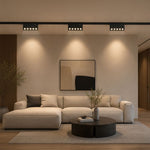 5W LED magnētiskais lineārais grille gaismeklis, 48V, V-TAC VT-41008, IP20, melns, neitrāli balta gaisma 4000K