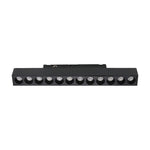 10W LED magnētiskais lineārais grille gaismeklis, 48V, V-TAC VT-41021, IP20, melns, silti balta gaisma 3000K