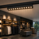 10W LED magnētiskais lineārais grille gaismeklis, 48V, V-TAC VT-41021, IP20, melns, silti balta gaisma 3000K