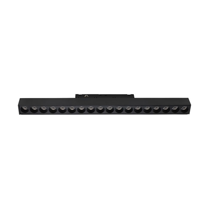 15W LED magnētiskais lineārais grille gaismeklis, 48V, V-TAC VT-41022, IP20, melns, silti balta gaisma 3000K