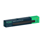 15W LED magnētiskais lineārais grille gaismeklis, 48V, V-TAC VT-41022, IP20, melns, neitrāli balta gaisma 4000K