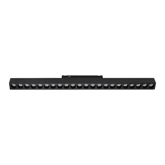 20W LED magnētiskais lineārais grille gaismeklis, 48V, V-TAC VT-41023, IP20, melns, neitrāli balta gaisma 4000K