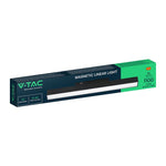 10W LED magnētiskais lineārais flood gaismeklis, 48V, V-TAC VT-41026, IP20, melns, neitrāli balta gaisma 4000K