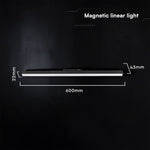 20W LED magnētiskais lineārais flood gaismeklis, 48V, V-TAC VT-41027, IP20, melns, auksti balta gaisma 6400K