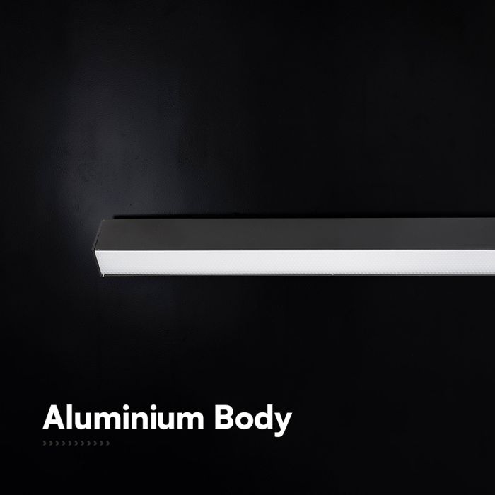 36W LED magnētiskais lineārais flood gaismeklis, 48V, V-TAC VT-41048, IP20, melns, neitrāli balta gaisma 4000K