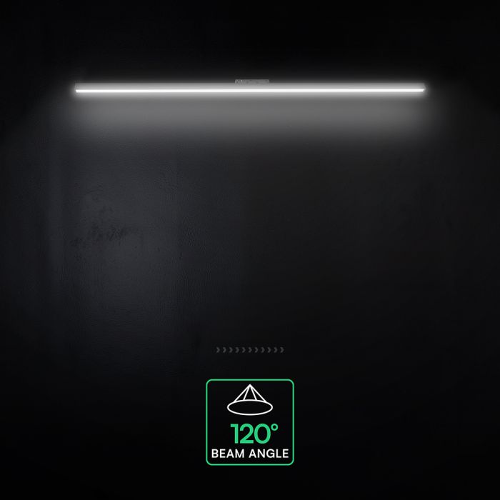 36W LED magnētiskais lineārais flood gaismeklis, 48V, V-TAC VT-41048, IP20, melns, auksti balta gaisma 6400K
