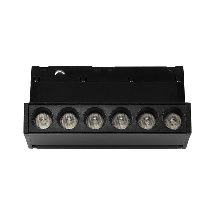 5W LED magnētiskais grozāms spots, 48V, V-TAC VT-41028, IP20, melns, neitrāli balta gaisma 4000K