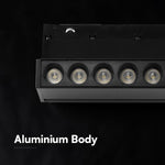 5W LED magnētiskais grozāms spots, 48V, V-TAC VT-41028, IP20, melns, neitrāli balta gaisma 4000K