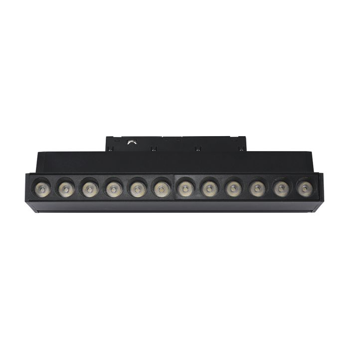 10W LED magnētiskais grozāms spots, 48V, V-TAC VT-41029, IP20, melns, neitrāli balta gaisma 4000K