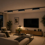 10W LED magnētiskais grozāms spots, 48V, V-TAC VT-41029, IP20, melns, neitrāli balta gaisma 4000K