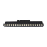 15W LED magnētiskais grozāms spots, 48V, V-TAC VT-41031, IP20, melns, silti balta gaisma 3000K