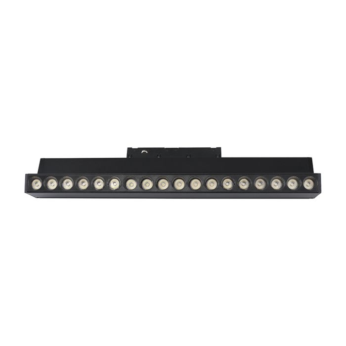 15W LED magnētiskais grozāms spots, 48V, V-TAC VT-41031, IP20, melns, auksti balta gaisma 6400K