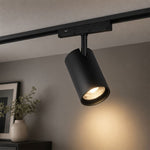 10W LED magnētiskais sliežu gaismeklis (track), 48V, V-TAC VT-40012, IP20, melns, auksti balta gaisma 6400K