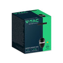 7W(840Lm) LED magnētiskās sliedes piekaramais gaismeklis, V-TAC, SMD, 120Lm/W, 48V DC, IP20, alumīnijs, melns, 115x80x1060mm, 40°, 3 gadu garantija, silti balta gaisma 6400K