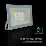 30W(2550Lm) LED prožektors bez kustību sensora, V-TAC, IP65, balts, neitrāli balta gaisma 4000K