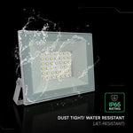 30W(2550Lm) LED prožektors bez kustību sensora, V-TAC, IP65, balts, neitrāli balta gaisma 4000K