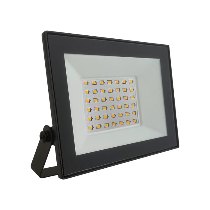 30W(2550Lm) LED prožektors bez kustību sensora, V-TAC, IP65, balts, auksti balta gaisma 6500K