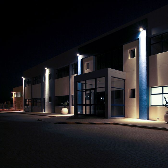 30W(2550Lm) LED prožektors bez kustību sensora, V-TAC, IP65, balts, auksti balta gaisma 6500K