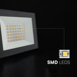30W(2550Lm) LED prožektors bez kustību sensora, V-TAC, IP65, balts, auksti balta gaisma 6500K